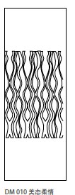 Flowing wave lines